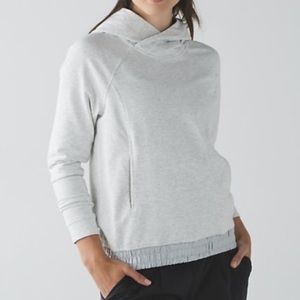 Lululemon All Good Pullover Heathered Hazy Silver